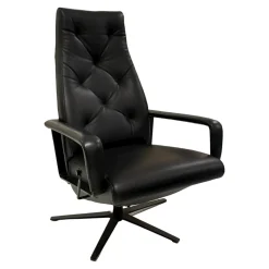 WK Wohnen Relaxsessel|Relaxsessel WK 682 Flori Leder 40 Royal 100 Gestell Schwarz Pulverbeschichtet