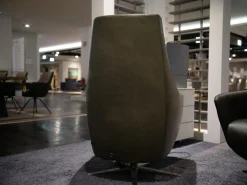 WK Wohnen Relaxsessel|Relaxsessel WK 683 Hailey Medium Bezug Leder Polo 1102 Grün Sternfuß Edelstahl