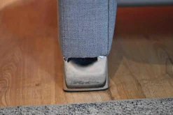 Stressless 3-Sitzer-Sofas|Relaxsofa Metropolitan Stoff Silva Grey Grau mit Kopfstütze