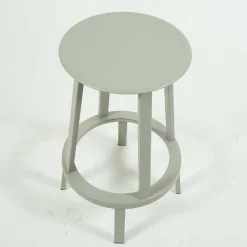 Hay Barhocker & Barstühle|Revolver Stool H65 Stahl Pulverbeschichtet Sky Grey