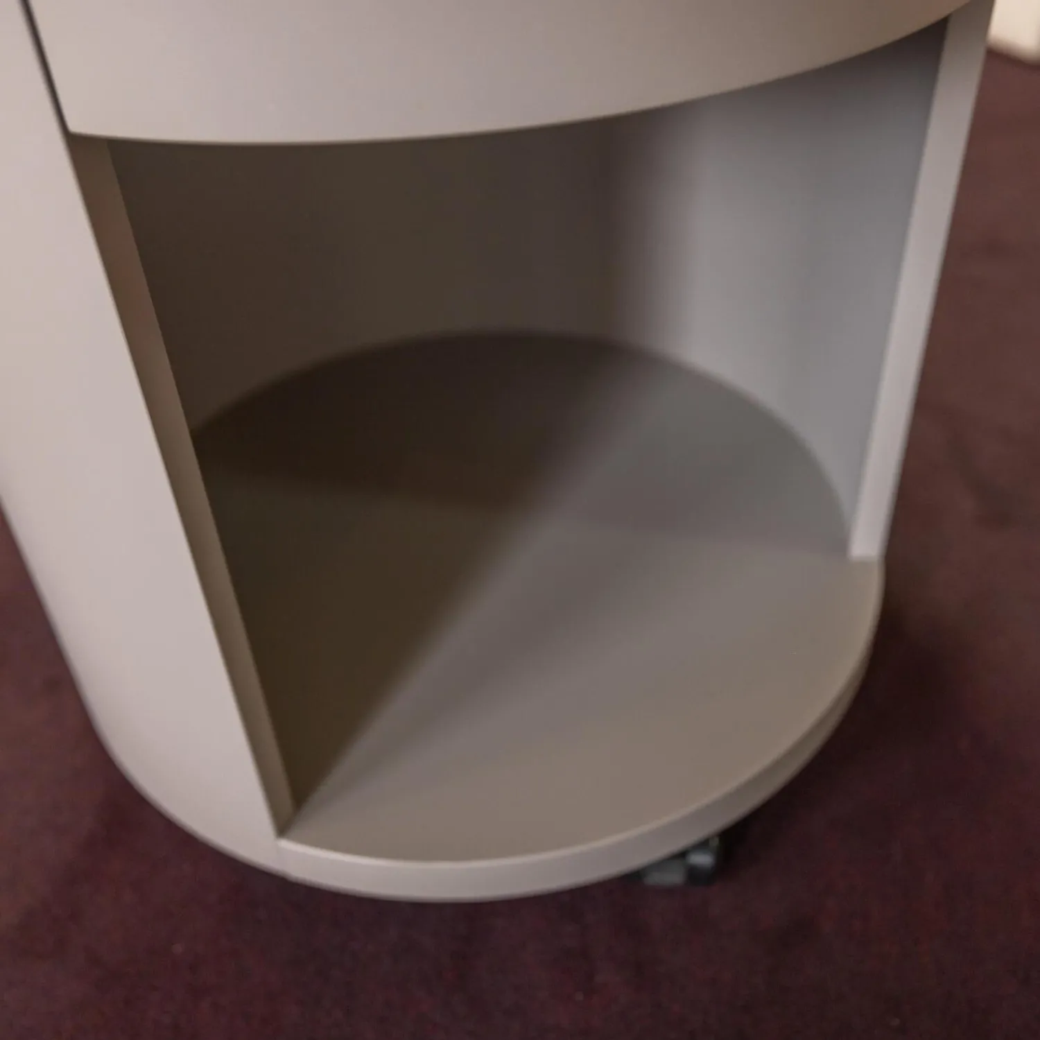 Schönbuch Kommoden & Sideboards|Rundkommode Conga Platte Nussbaum Furniert Korpus Basisfarbe Beige Grau Flachgriff 90 Chrom Glänzend Mit 5 Möbelrollen