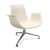 Walter Knoll Relaxsessel|Schalensessel FK 6729 Kunststoff Weiß Gestell Alu Poliert