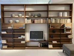 Team 7 Regale|Schieberegal Cubus Holz Naturöl Schiebetür Klarglas