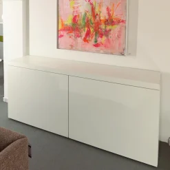 WernerWorks Kleiderschränke|Schiebetürenschrank Basic Cap Melaminbeschichtet Weiß Mit Schiebefronten Grifflos