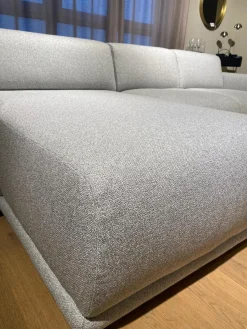 Christine Kröncke Schlafsofas|Schlafsofa Bente Stoff 092 Ecrue-Silber Grau mit Verstellfunktion
