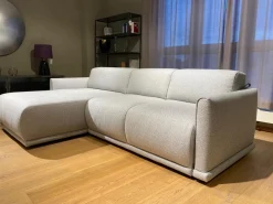 Christine Kröncke Schlafsofas|Schlafsofa Bente Stoff 092 Ecrue-Silber Grau mit Verstellfunktion
