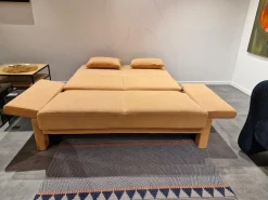 Brühl 2-Sitzer-Sofas|Schlafsofa Cara 145 2B Stoff 2065 55 Orange Füße Mit Stoff Bezogen