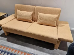 Brühl 2-Sitzer-Sofas|Schlafsofa Cara 145 2B Stoff 2065 55 Orange Füße Mit Stoff Bezogen