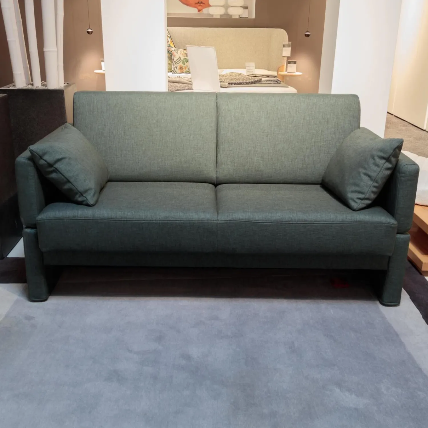 Brühl Schlafsofas|Schlafsofa Cara Stoff 2467 0035 Grau Armlehnen Abziehbar Fest Bezogen