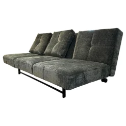 Brühl Schlafsofas|Schlafsofa Cross Over Stoff 4401 35 Grün Gestell Metall Schwarz Pulverbeschichtet Mit Rollen Hinten Inklusive Kissen