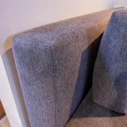 Nehl Schlafsofas|Schlafsofa Genua Bezug Stoff Alpha Anthrazit Fuß Metall Schwarz Matt Mit Dekokissen