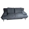 Restyl Schlafsofas|Schlafsofa Kendall Stoff 2-7063 Blau Füße Schwarz