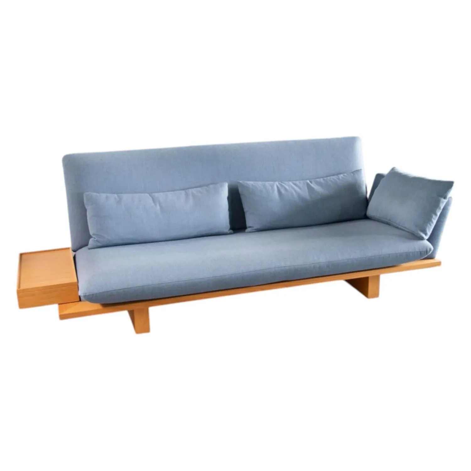 Signet Schlafsofas|Schlafsofa Veda Stoff Kvadrat Re Wool 657 Blau Gestell Eiche