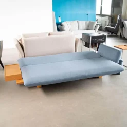 Signet Schlafsofas|Schlafsofa Veda Stoff Kvadrat Re Wool 657 Blau Gestell Eiche