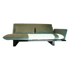 Signet Schlafsofas|Schlafsofa Veda Stoff Pesaro Kat. D Schilf Cort Grün mit 2 Kissen