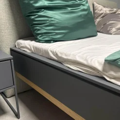 Hülsta Ganze Schlafzimmer|Schlafzimmer Amana Stupermatt Salbeigrün Grün Grau Akzent Und Kufe Eiche Natura