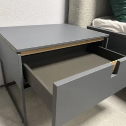 Hülsta Ganze Schlafzimmer|Schlafzimmer Amana Stupermatt Salbeigrün Grün Grau Akzent Und Kufe Eiche Natura