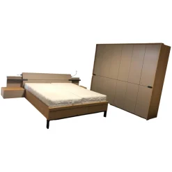 Disselkamp Ganze Schlafzimmer|Schlafzimmer Cordoba Balkeneiche Echtholz Furniert Absetzung Taupe