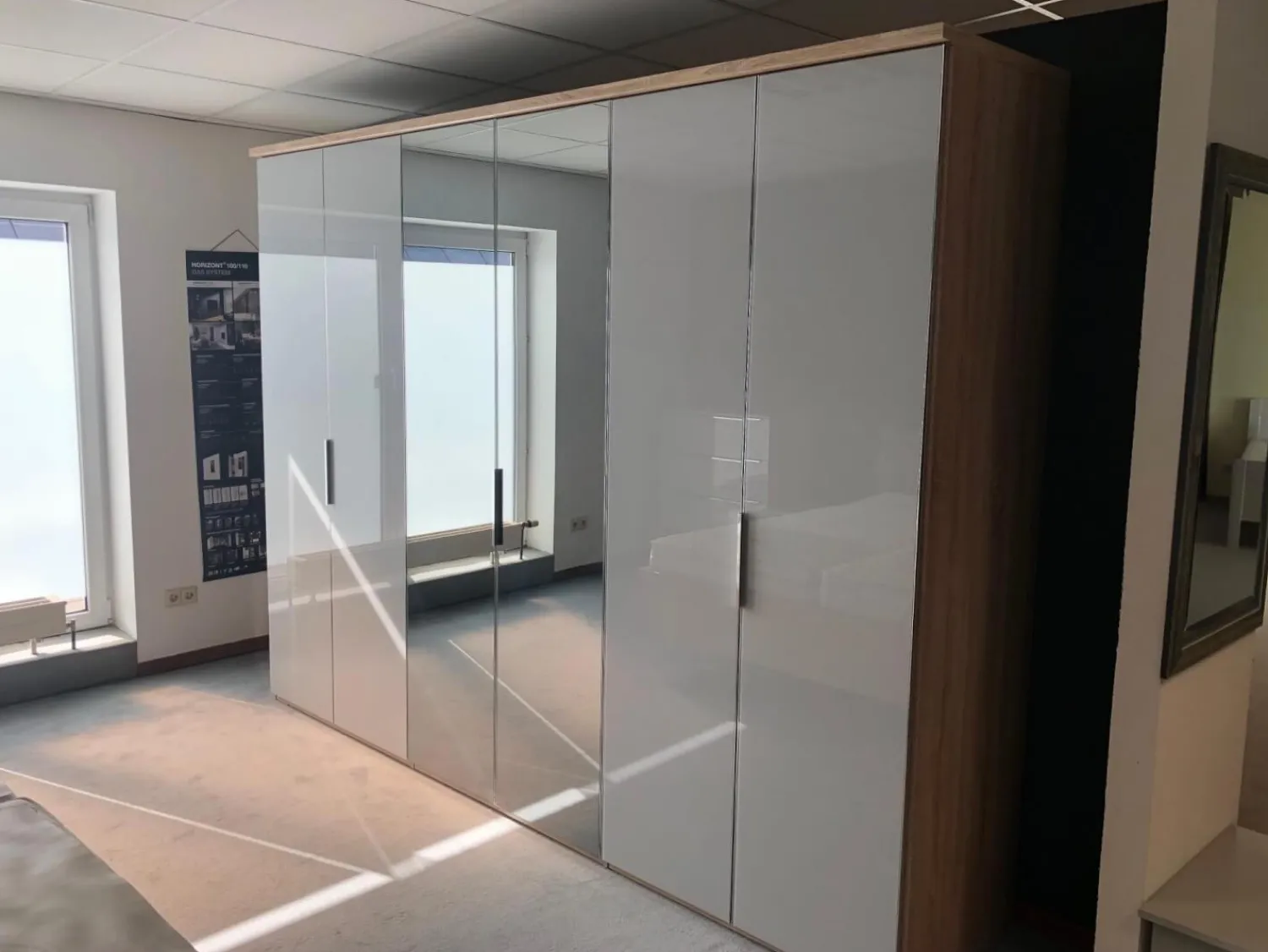 Nolte Ganze Schlafzimmer|Schlafzimmer Horizont 110 Concept Me 500 Alegro 2 Sonoma Eiche Nachbildung Glas Seidengrau