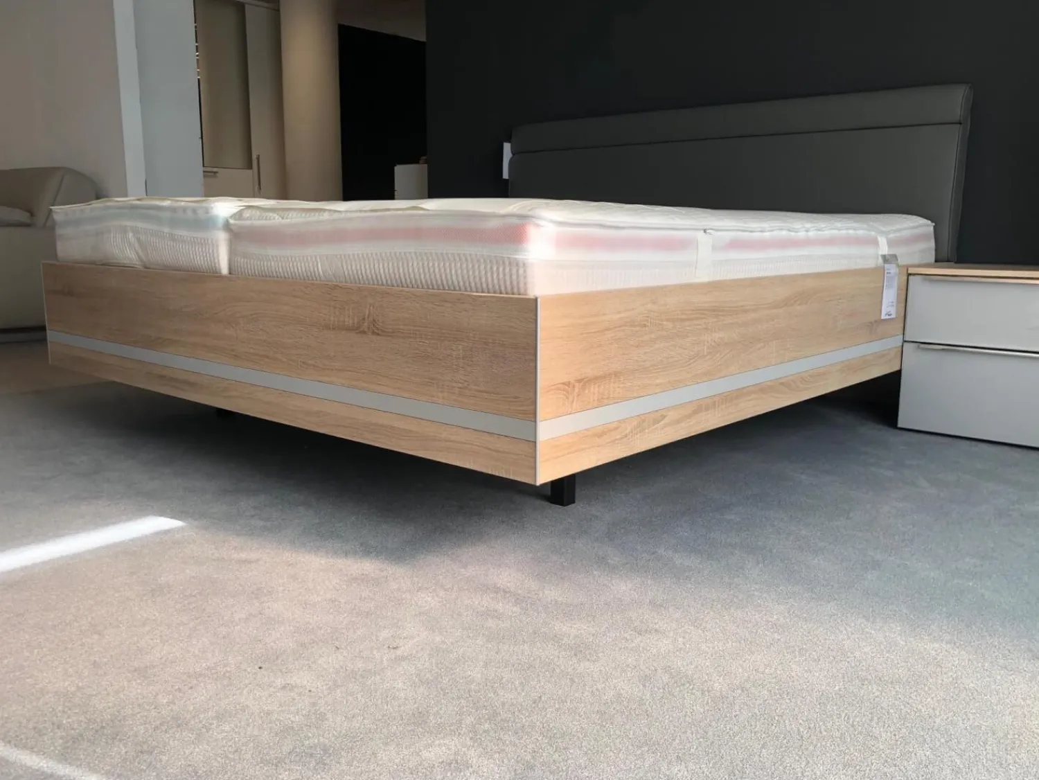 Nolte Ganze Schlafzimmer|Schlafzimmer Horizont 110 Concept Me 500 Alegro 2 Sonoma Eiche Nachbildung Glas Seidengrau