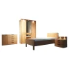 Wiemann Ganze Schlafzimmer|Schlafzimmer Modena Plus Erle Teilmassiv Mit LED Beleuchtung Bett Ohne Matratze Ohne Lattenrost
