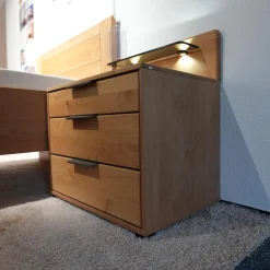 Wiemann Ganze Schlafzimmer|Schlafzimmer Modena Plus Erle Teilmassiv Mit LED Beleuchtung Bett Ohne Matratze Ohne Lattenrost