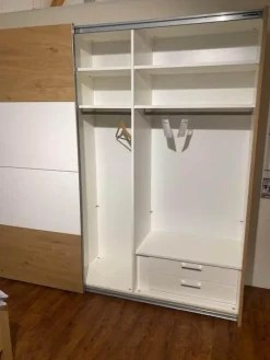 Disselkamp Ganze Schlafzimmer|Schlafzimmer Studioline Bett Bezug Kunstleder Elephant Grau Rahmengestell Furnier Ohne Matratze Ohne Lattenrost Inklusive Schiebetürenschrank Und Kosolen