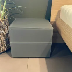 Voglauer Ganze Schlafzimmer|Schlafzimmer V-Montanara Geölte Wildeiche Glasfront Montegrau Bett Kleiderschrank