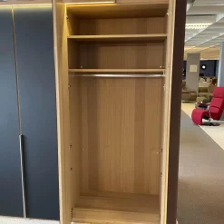 Voglauer Ganze Schlafzimmer|Kleiderschränke|Schlafzimmer V-PUR Mit Kleiderschrank Bett Und Nachttischen Eiche Altholz Loden Basaltgrau Frontglas Anthrazit