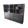 Dauphin Home Regale|Schrank 4 Oh Lack Vulkangrau Gestell Stahl Mit Office Griff