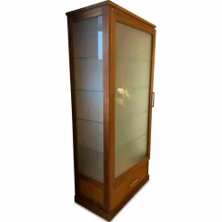 Riva1920 Vitrinen & Highboards|Schrank Colonia 2011 Small Nussbaum Satiniertes Glas