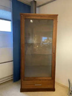 Riva1920 Vitrinen & Highboards|Schrank Colonia 2011 Small Nussbaum Satiniertes Glas