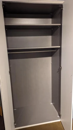 Nolte Kleiderschränke|Schrank Horizont 100 P9 Polarweiß Weiß Innen Leinenoptik Twist