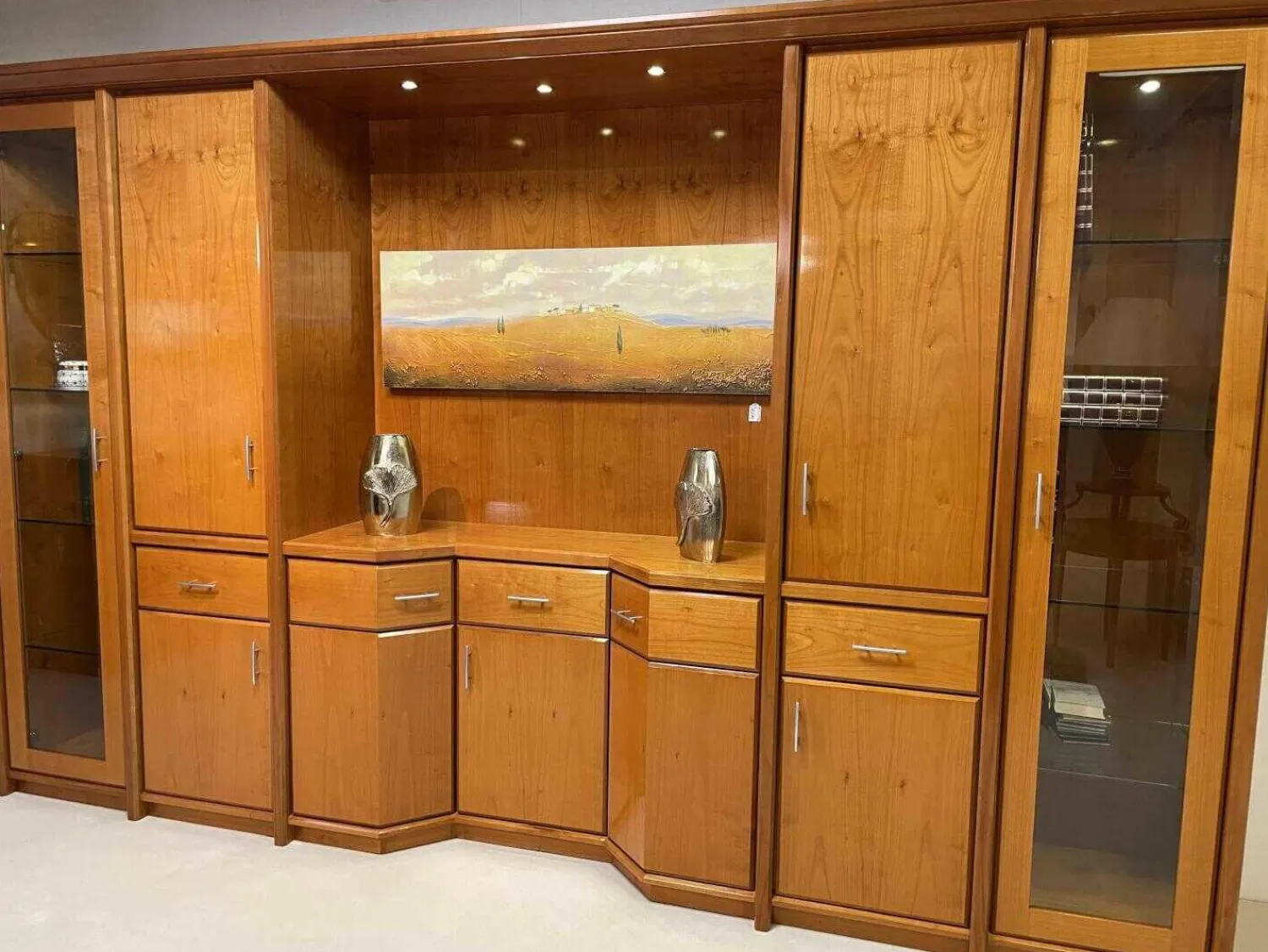 Küper Einrichtung Wohnwände & Tv-Lowboards|Schrank Kirschbaum Furniert mit TV-Nische