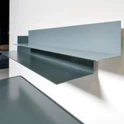 Interlübke Kommoden & Sideboards|Schrank Sideboard Cube Bold Lack Bahia Mit Iilu Regalen Lack Bahia Und Lack Laguna Blau