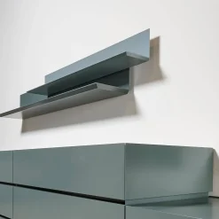 Interlübke Kommoden & Sideboards|Schrank Sideboard Cube Bold Lack Bahia Mit Iilu Regalen Lack Bahia Und Lack Laguna Blau