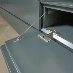 Interlübke Kommoden & Sideboards|Schrank Sideboard Cube Bold Lack Bahia Mit Iilu Regalen Lack Bahia Und Lack Laguna Blau