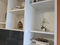 Interlübke Wohnwände & Tv-Lowboards|Schrank Studimo Klarglas Optiwhite Graphit Korpus Schneeweiß M03