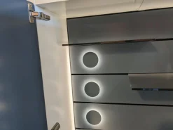 Interlübke Wohnwände & Tv-Lowboards|Schrank Studimo Klarglas Optiwhite Graphit Korpus Schneeweiß M03