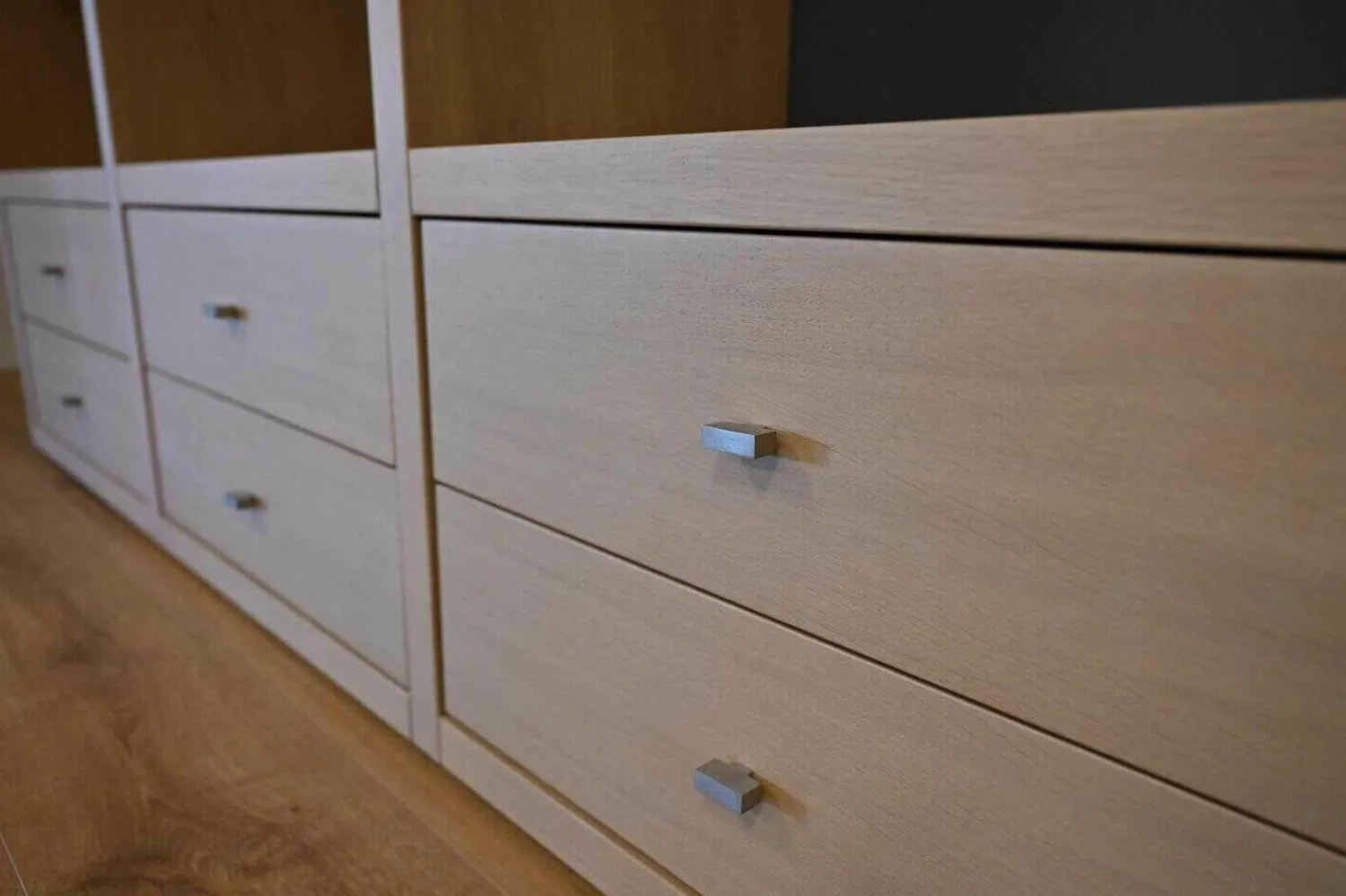 Probilex Wohnwände & Tv-Lowboards|Schrank Surround&Vision Eiche Weiß Mattlack