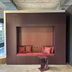 Interlübke Kleiderschränke|Schrankwand Collect Plus Korpus Lack M41 Rot Burgund Paneel Lack M42 Malve Rot Ohne Polster