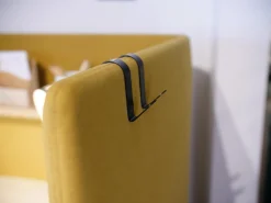 COR Schreibtische & Sekretäre|Schreibtisch Floater Bezug Stoff Curry 7204 Tischplatte Esche Furnier Natur Geölt Mit Stuhl dia Bezug Stoff Tanne 9727 5 Fuß Gestell Mit Rollen F01 Schwarzbraun Feinstruktur