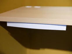 COR Schreibtische & Sekretäre|Schreibtisch Floater Bezug Stoff Curry 7204 Tischplatte Esche Furnier Natur Geölt Mit Stuhl dia Bezug Stoff Tanne 9727 5 Fuß Gestell Mit Rollen F01 Schwarzbraun Feinstruktur