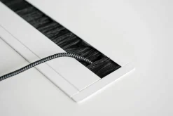 Desalto Schreibtische & Sekretäre|Schreibtisch Helsinki Office 35 Platte Fenix Weiss D40 Cat. P1 mit Kabelkanal