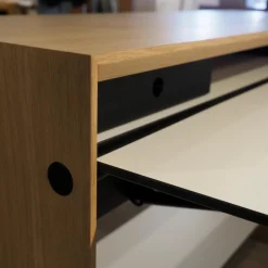 Girsberger Schreibtische & Sekretäre|Schreibtisch La Punt Eiche Massiv Aufgehellt Lackiert Arbeitstablar Klappbar