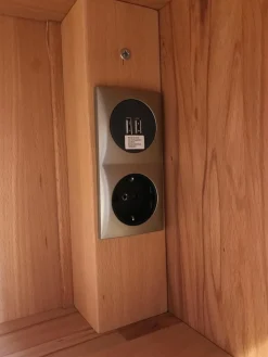 InCasa Schreibtische & Sekretäre|Schreibtisch Modell CASA-SONO Kernbuche Massiv Geölt Ausziehbar Mit Steckdose, USB-Anschüssen und Schubkasten