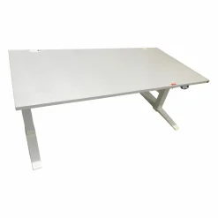 König + Neurath Schreibtische & Sekretäre|Schreibtisch Talo.S 160x80 Platte Weißgrau Gestell Weiß Höhenverstellbar