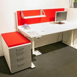 Style Selection Schreibtische & Sekretäre|Schreibtisch Velum E10 mit Motorisch Verstellbarer Rollcontainer Velum E10