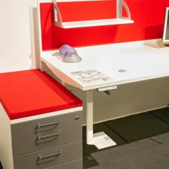 Style Selection Schreibtische & Sekretäre|Schreibtisch Velum E10 mit Motorisch Verstellbarer Rollcontainer Velum E10