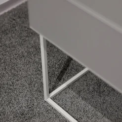 Kettnaker Konsolen|Schubkastenschrank Mio Korpus Lack Matt Asphalt Fronten Und Abdeckplatte Glas Matt Asphalt Gittergestell Steingrau